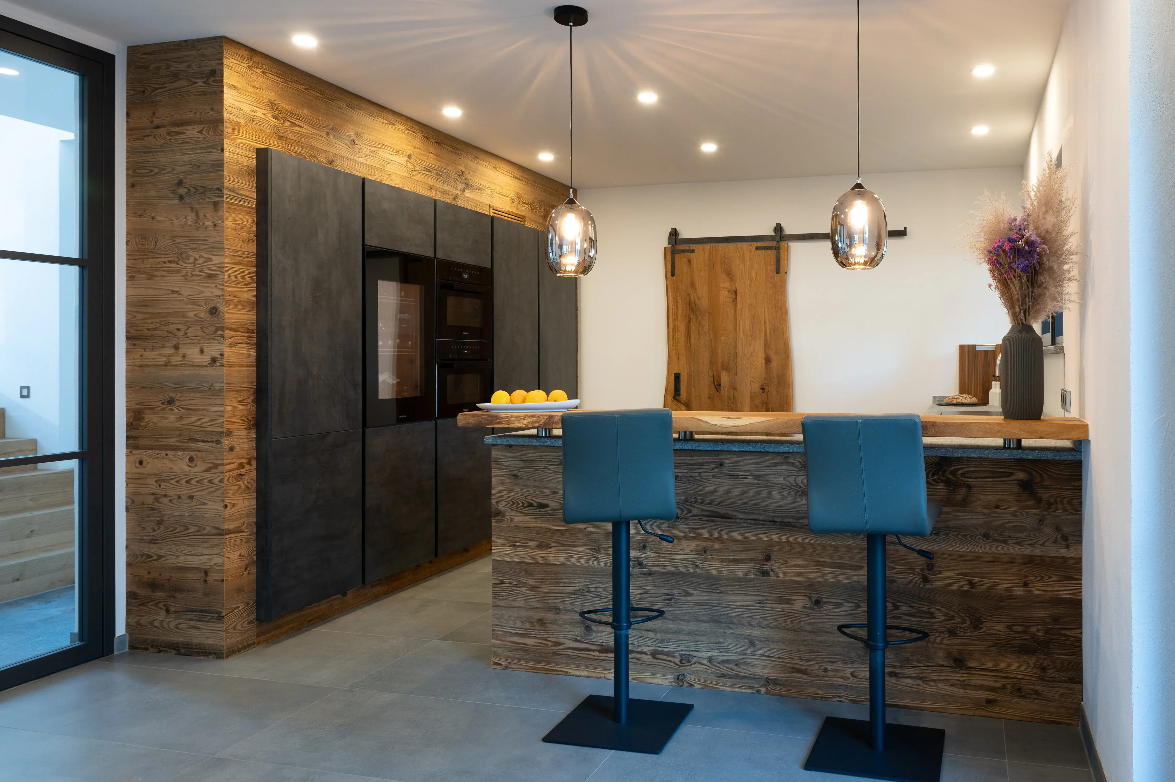 Küche in Betonoptik Gegenschuss